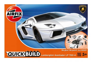 Airfix Quick Bulid J6019 Lamborghini Aventador LP 700-4, Bílé