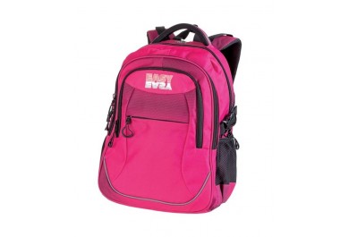 Easy školní tříkomorový batoh růžový, 44 x 31 x 20 cm