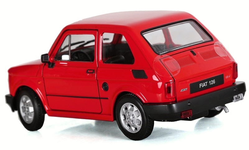 Welly Fiat 126 Červený 121 AAA Hračkárna