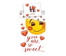 Jerry Fabrics bavlněné povlečení Emoji You are so sweet, 140x200cm