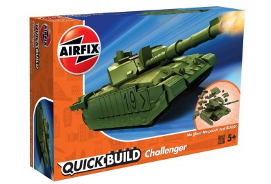 Airfix Quick Bulid J6022 Challenger Tank, Zelený