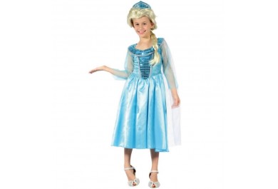 Dětský kostým na karneval Ledová princezna, 120-130cm