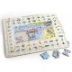 Larsen Deskové puzzle Angličtina 3 - U moře 70 dílků, 36x28x0,4 cm