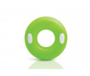 Kruh plavací INTEX s držadlem 76cm, Zelený