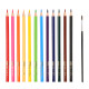 Easy AKWAR Trojhranné akvarelové pastelky se štětcem, 12 ks, 12 barev