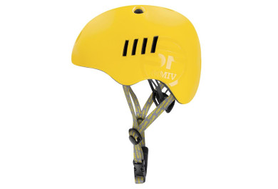 Spokey PUMPTRACK Juniorská cyklistická BMX přilba IN-MOLD, žlutá, 54-58 cm