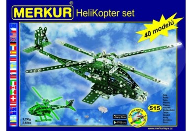 Merkur Helikopter Set, 515 dílů, 40 modelů 