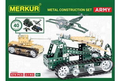 Merkur Army Set, 657 dílků, 40 modelů