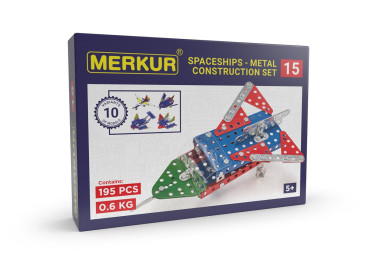 Merkur 015 Raketoplán, 195 dílů, 10 modelů