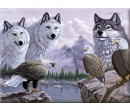 Royal Langnickel malování podle čísel - Vlci a orli, 40x30 cm