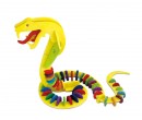 Robotime dřevěné 3D puzzle - skládačka Had barevný