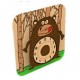 RoboTime 3D dřevěné puzzle - Hodiny Medvěd