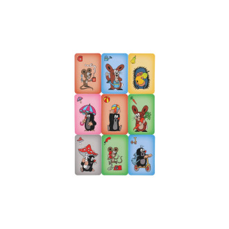 Černý Petr Krtek společenská hra - karty v papírové krabičce 6x9cm