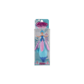 Vystřelovací víla panenka plast 17cm 4 barvy v krabičce 8x24x6cm