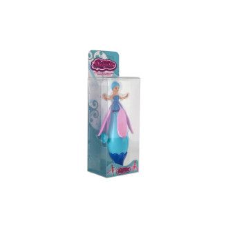 Vystřelovací víla panenka plast 17cm 4 barvy v krabičce 8x24x6cm