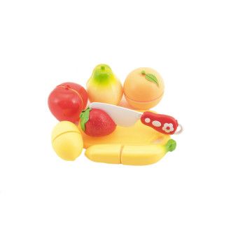 Ovoce krájecí plast s prkénkem 13,5x8cm s nožem v sáčku 18x26x5cm
