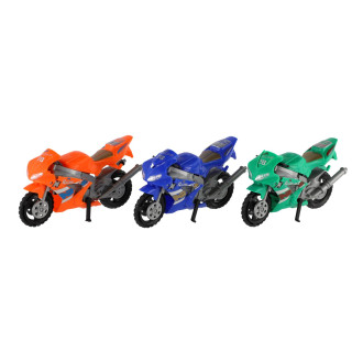 Transformer motorka/robot plast 15cm 3 barvy na kartě