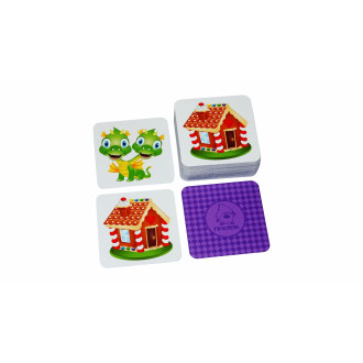 Pexeso Pohádky 64 karet společenská hra v plechové krabičce 6,5x6,5x4cm 9ks v boxu