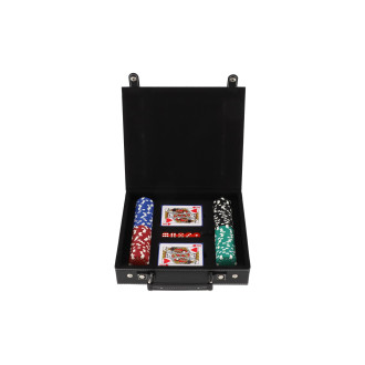 Poker sada 100ks + karty + kostky v kufříku v krabici 28x25x8cm