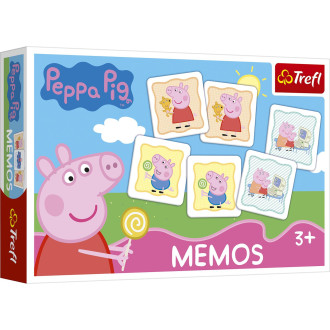 Pexeso papírové Prasátko Peppa/Peppa Pig společenská hra 30 kusů v krabici 21x14x4cm