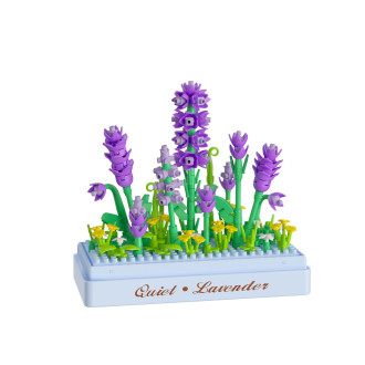 Stavebnice mini KOCO Levandule plast 239ks v krabičce 11x12x5cm