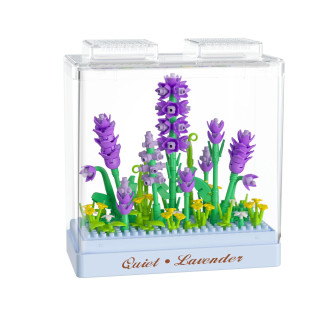 Stavebnice mini KOCO Levandule plast 239ks v krabičce 11x12x5cm