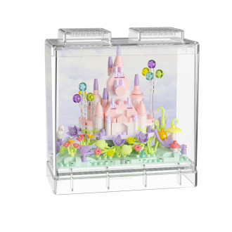 Stavebnice mini KOCO Letní hrad plast 412ks v krabičce 11x12x5cm
