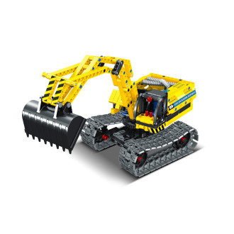 Stavebnice iM.MASTER bagr/robot 2v1 plast 342 dílků v krabici 31x23x6,5cm