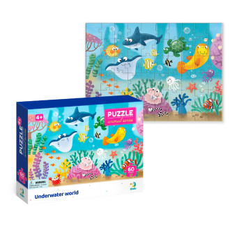 Puzzle V moři 32x23cm 60 dílků v krabičce 24x18x4cm