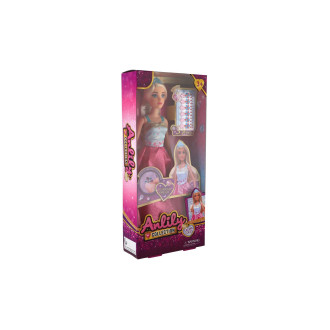 Panenka Anlily s diamanty plast 30cm v krabici 15x32x5,5cm