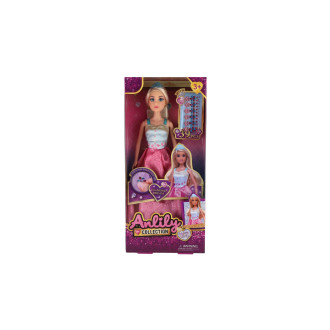 Panenka Anlily s diamanty plast 30cm v krabici 15x32x5,5cm