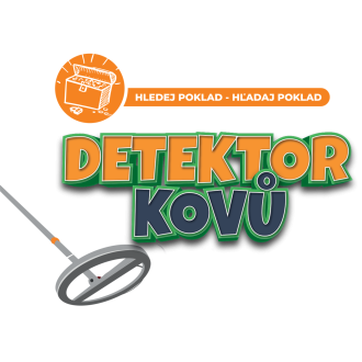 Detektor kovů/hledačka pokladů plast 65cm na baterie se světlem se zvukem v krabici 23x33x7cm