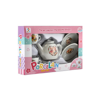 Čajová sada nádobí porcelán v krabičce 18x11,5x3,5cm