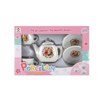 Čajová sada nádobí porcelán v krabičce 18x11,5x3,5cm