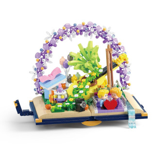 Stavebnice mini KOCO Romantika plast 1222ks v krabičce 15x20x8cm