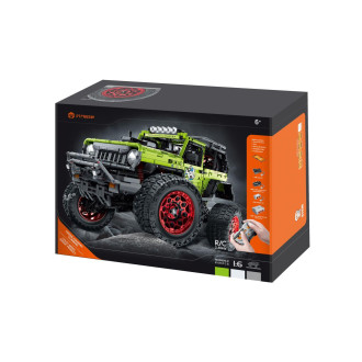 Stavebnice iM.MASTER terénní auto RC skládací plast 2,4GHz 2121dílků dob. pack+bat. v krab. 42x30cm