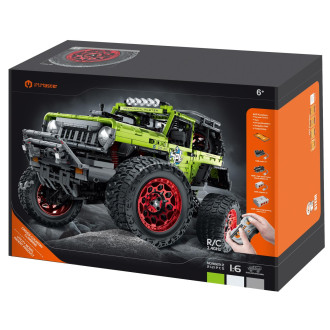 Stavebnice iM.MASTER terénní auto RC skládací plast 2,4GHz 2121dílků dob. pack+bat. v krab. 42x30cm