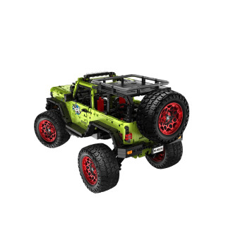 Stavebnice iM.MASTER terénní auto RC skládací plast 2,4GHz 2121dílků dob. pack+bat. v krab. 42x30cm