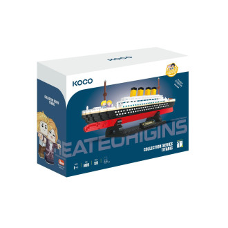 Stavebnice mini KOCO Titanic plast 1510ks v krabičce 20x15x8cm
