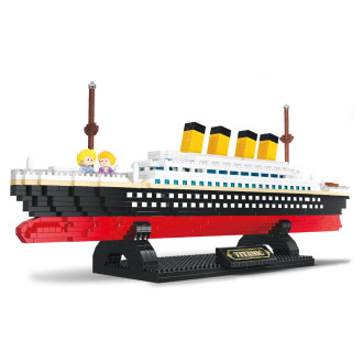 Stavebnice mini KOCO Titanic plast 1510ks v krabičce 20x15x8cm
