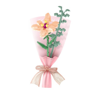 Stavebnice mini KOCO Malý pugét plast mix druhů v krabičce 8x12x4cm 12ks v boxu