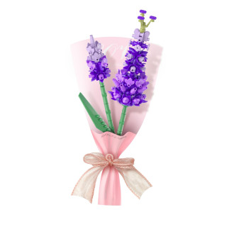 Stavebnice mini KOCO Malý pugét plast mix druhů v krabičce 8x12x4cm 12ks v boxu