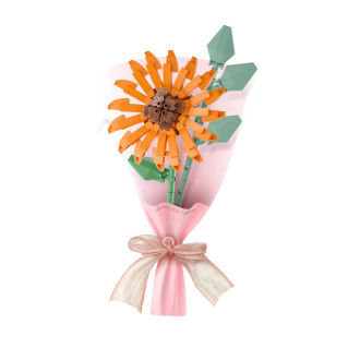 Stavebnice mini KOCO Malý pugét plast mix druhů v krabičce 8x12x4cm 12ks v boxu