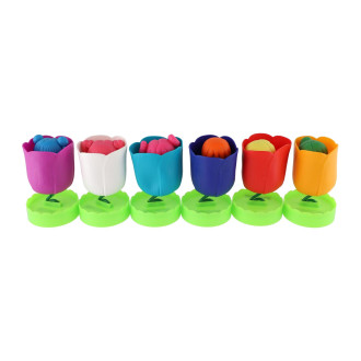 Panenka květinová víla plast 12cm pevné tělo mix druhů v blistru 12ks v boxu