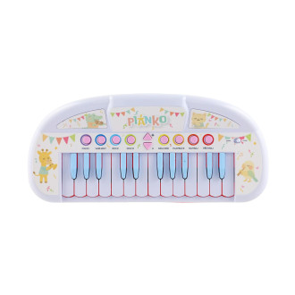 Piánko zvířátka plast 35cm pro nejmenší na baterie se zvukem v krabici 43x24x9cm