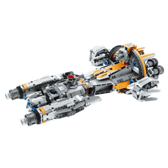 Stavebnice iM.MASTER vesmírná loď s mechanickým pohonem plast 955 dílků v krabici 35x27x7cm