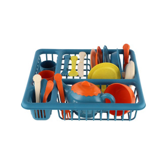 Odkapávač na nádobí s nádobím plast v krabici 29,5x28x7cm