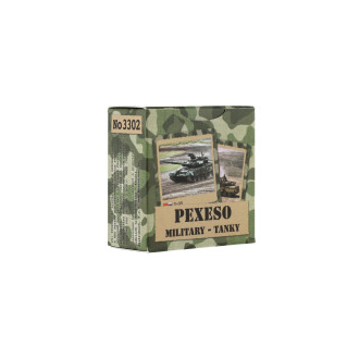 Pexeso Military Tanky společenská hra 80 kartiček v krabičce