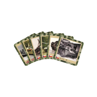 Pexeso Military Tanky společenská hra 80 kartiček v krabičce