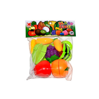 Ovoce krájecí plast s prkénkem s nožem v sáčku 18,5x23x6cm
